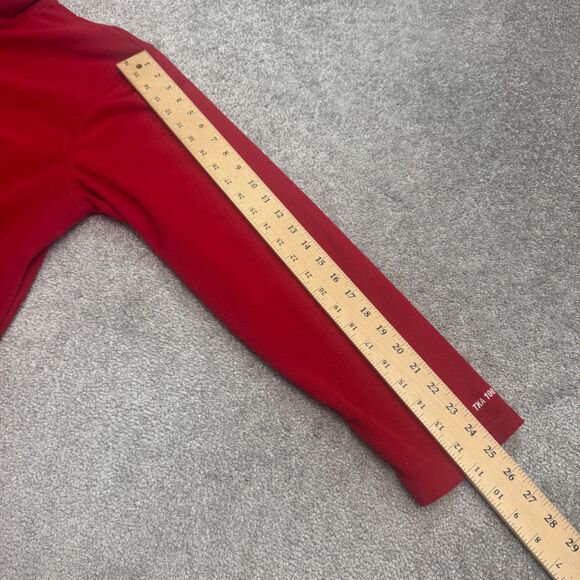 The North Face TKA 100 1/4 Zip Fleece Jacket Mens XL Red Mock Neck Outdoor Hike - Picture 13 of 14